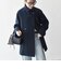 《一部追加予約》【WEB限定】PURE WOOL スタンド & テーラード ハーフ コート