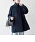 《一部追加予約》【WEB限定】PURE WOOL スタンド & テーラード ハーフ コート