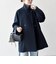 《一部追加予約》【WEB限定】PURE WOOL スタンド & テーラード ハーフ コート