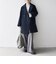 《一部追加予約》【WEB限定】PURE WOOL スタンド & テーラード ハーフ コート