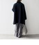 《一部追加予約》【WEB限定】PURE WOOL スタンド & テーラード ハーフ コート