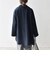 《一部追加予約》【WEB限定】PURE WOOL スタンド & テーラード ハーフ コート
