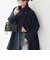 《一部追加予約》【WEB限定】PURE WOOL スタンド & テーラード ハーフ コート