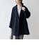 《一部追加予約》【WEB限定】PURE WOOL スタンド & テーラード ハーフ コート