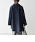 《一部追加予約》【WEB限定】PURE WOOL スタンド & テーラード ハーフ コート