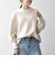 【WEB限定】〈手洗い可能〉ダブルフェイス ボリュームスリーブ ニット プルオーバー