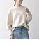 【WEB限定】〈手洗い可能〉ダブルフェイス ボリュームスリーブ ニット プルオーバー