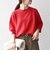 【WEB限定】〈手洗い可能〉ダブルフェイス ボリュームスリーブ ニット プルオーバー