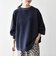 【WEB限定】〈手洗い可能〉ダブルフェイス ボリュームスリーブ ニット プルオーバー