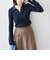 SHIPS Colors:〈手洗い可能〉リブ スキッパー ニット