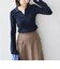 SHIPS Colors:〈手洗い可能〉リブ スキッパー ニット