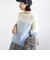 【WEB限定】〈手洗い可能〉モヘヤ混 グラデーション ニット プルオーバー