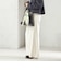 〈手洗い可能〉ダブル クロス セミ ワイド パンツ（セレモニー対応可）