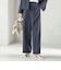 〈手洗い可能〉ダブル クロス セミ ワイド パンツ（セレモニー対応可）