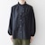 〈洗濯機可能〉フリルカラー スタンド & オープン シャツ ブラウス