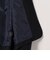 〈手洗い可能〉ダブルクロス レース 切替 ノーカラー ジャケット［NAVY BLUE］