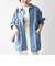 〈洗濯機可能〉ルーズ デニム カバーオール ジャケット［SHIPS any DENIM］