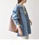 〈洗濯機可能〉ルーズ デニム カバーオール ジャケット［SHIPS any DENIM］