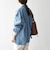〈洗濯機可能〉ルーズ デニム カバーオール ジャケット［SHIPS any DENIM］