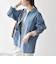 〈洗濯機可能〉ルーズ デニム カバーオール ジャケット［SHIPS any DENIM］