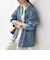 〈洗濯機可能〉ルーズ デニム カバーオール ジャケット［SHIPS any DENIM］