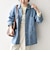 〈洗濯機可能〉ルーズ デニム カバーオール ジャケット［SHIPS any DENIM］