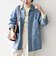 〈洗濯機可能〉ルーズ デニム カバーオール ジャケット［SHIPS any DENIM］