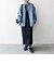 〈洗濯機可能〉ルーズ デニム カバーオール ジャケット［SHIPS any DENIM］