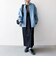 〈洗濯機可能〉ルーズ デニム カバーオール ジャケット［SHIPS any DENIM］