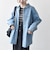 〈洗濯機可能〉ルーズ デニム カバーオール ジャケット［SHIPS any DENIM］