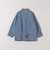 〈洗濯機可能〉ルーズ デニム カバーオール ジャケット［SHIPS any DENIM］