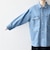 〈洗濯機可能〉ルーズ デニム カバーオール ジャケット［SHIPS any DENIM］