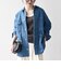 〈洗濯機可能〉ルーズ デニム カバーオール ジャケット［SHIPS any DENIM］