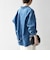 〈洗濯機可能〉ルーズ デニム カバーオール ジャケット［SHIPS any DENIM］