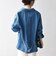 〈洗濯機可能〉ルーズ デニム カバーオール ジャケット［SHIPS any DENIM］