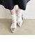 quaranciel: ポインテッド スリングバック フラット パンプス