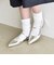 quaranciel: ポインテッド スリングバック フラット パンプス