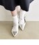 quaranciel: ポインテッド スリングバック フラット パンプス