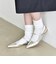 quaranciel: ポインテッド スリングバック フラット パンプス