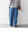 SHIPS any:〈洗濯機可能〉ライト デニム バレル タック パンツ