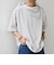 SHIPS any:〈洗濯機可能〉マリンテイスト ボーダー リラックス Tシャツ(スカーフ付き)◇