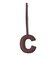 【WEB限定】George Cinq:イニシャル チャーム（ブラウン）