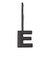 【WEB限定】George Cinq:イニシャル チャーム（ブラック）