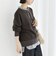 【WEB限定】〈手洗い可能〉ブラウス コンビ スウェット プルオーバー