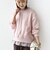 【WEB限定】〈手洗い可能〉ブラウス コンビ スウェット プルオーバー