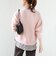【WEB限定】〈手洗い可能〉ブラウス コンビ スウェット プルオーバー