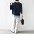 【WEB限定】〈手洗い可能〉ブラウス コンビ スウェット プルオーバー