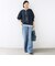 【WEB限定】〈手洗い可能〉ブラウス コンビ スウェット プルオーバー