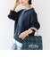 【WEB限定】〈手洗い可能〉ブラウス コンビ スウェット プルオーバー