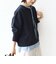 【WEB限定】〈手洗い可能〉ブラウス コンビ スウェット プルオーバー